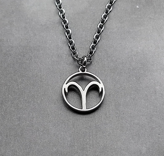 Aries Steel Necklace