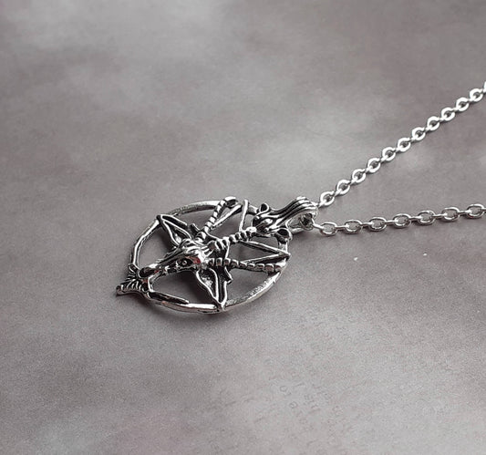 Baphomet Head Necklace