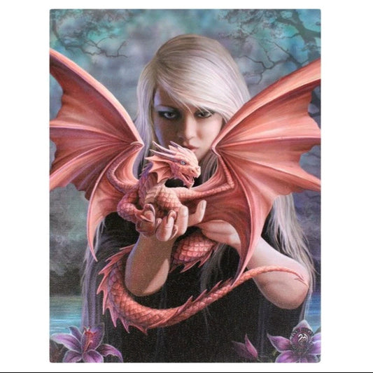 Dragonkin Canvas by Anne Stokes