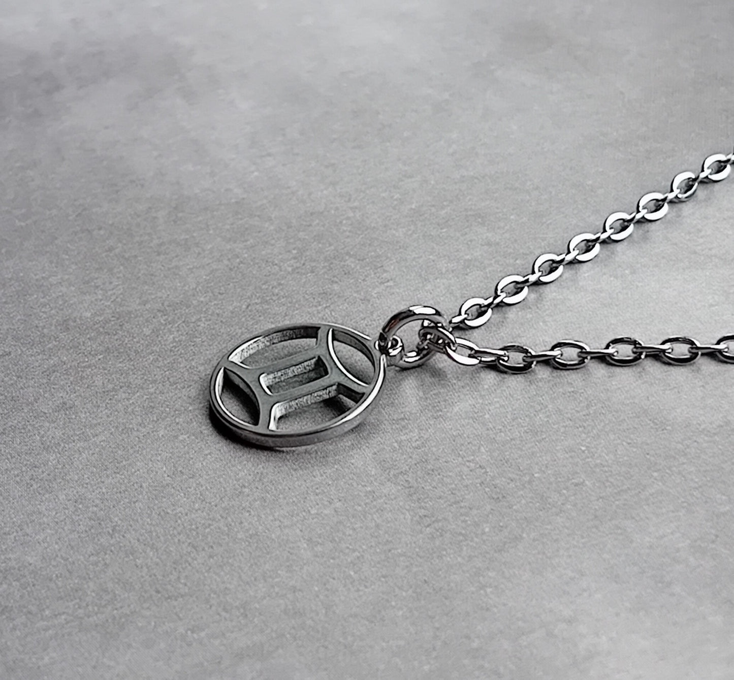 Gemini Steel Necklace
