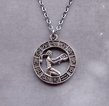 Virgo Birth Sign Necklace