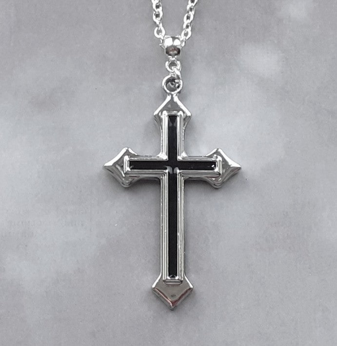 Double Cross Necklace