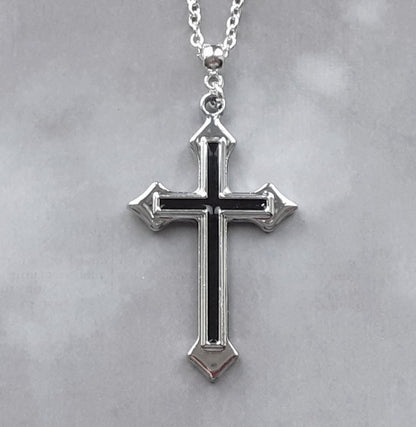 Double Cross Necklace