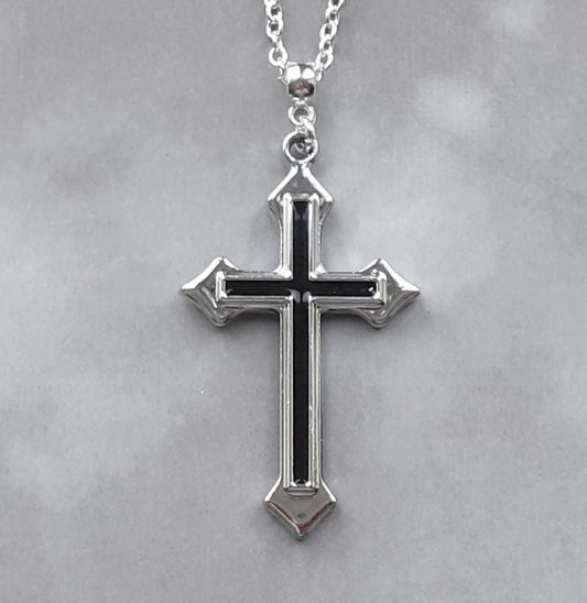 Double Cross Necklace