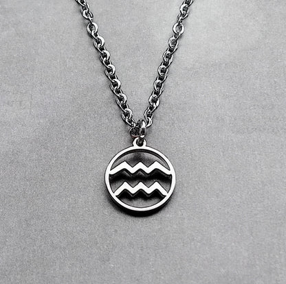 Aquarius Steel Necklace