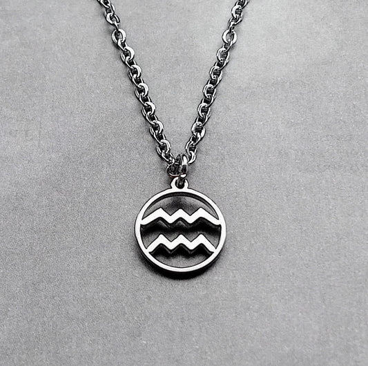 Aquarius Steel Necklace