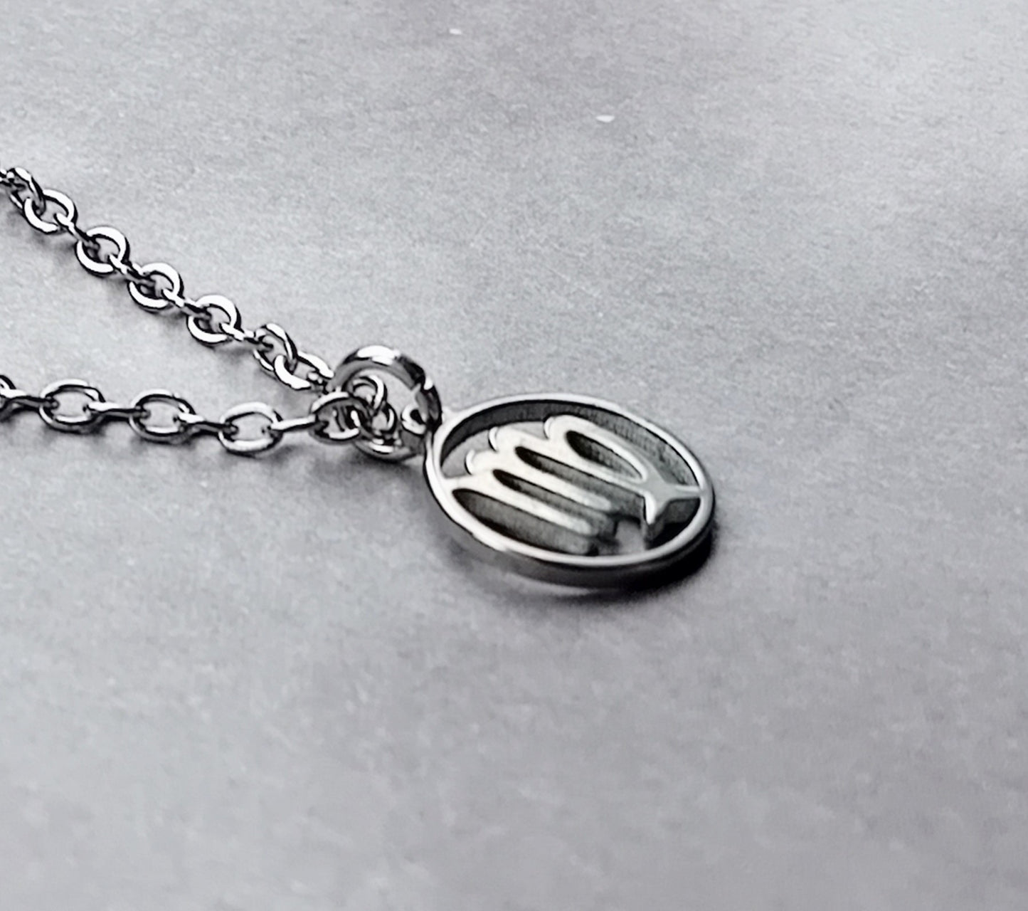 Virgo Steel Necklace