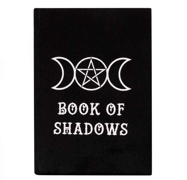 Book of Shadows A5 Black Velvet Notebook