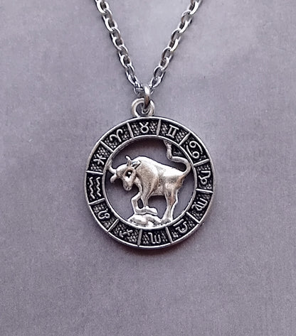 Taurus Birth Sign Necklace