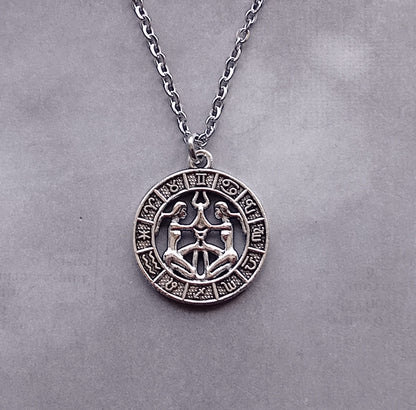 Gemini Birth Sign Necklace