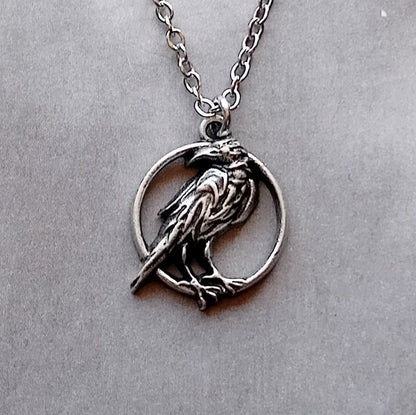 Circular Raven Necklace