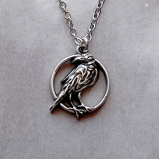 Circular Raven Necklace