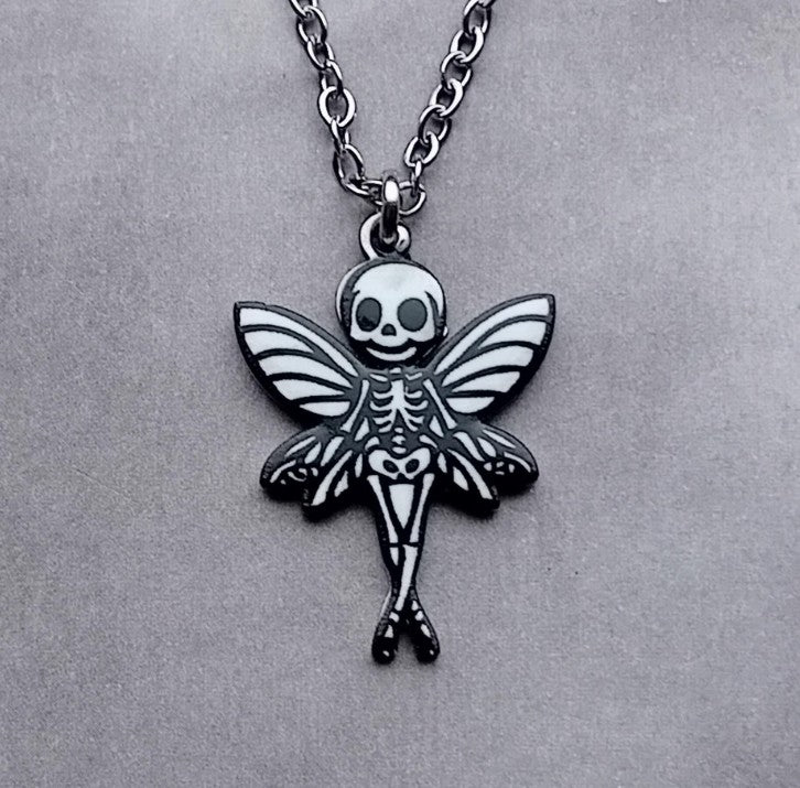 Skeleton Fairy Necklace