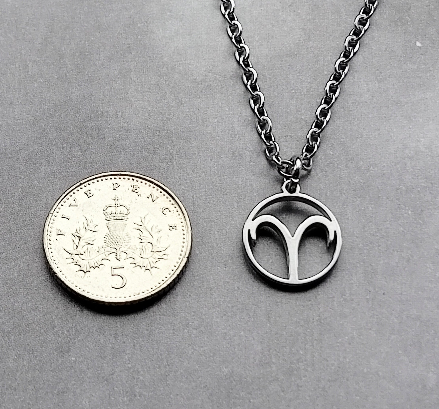 Aries Steel Necklace