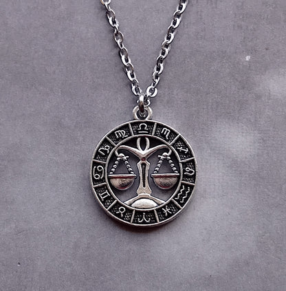 Libra Birth Sign Necklace