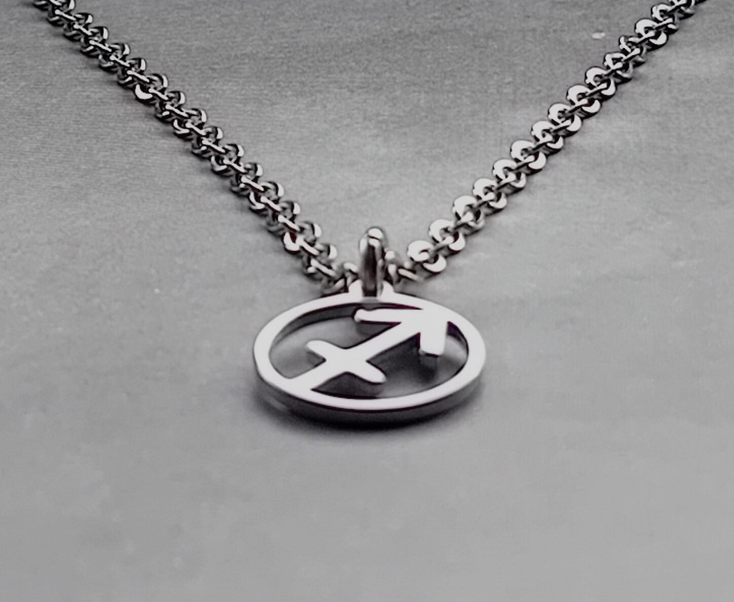 Sagittarius Steel Necklace