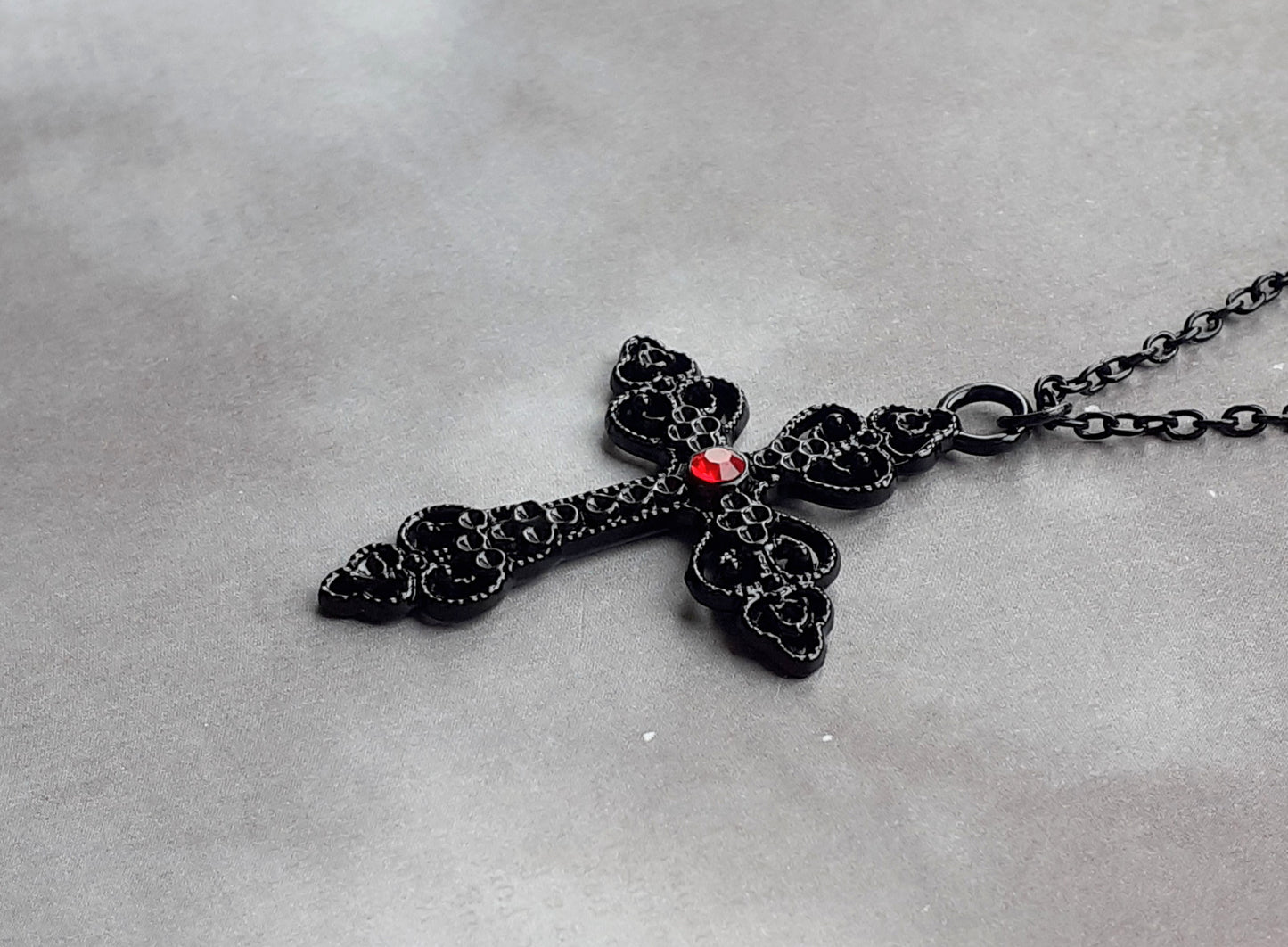 Black Cross Necklace