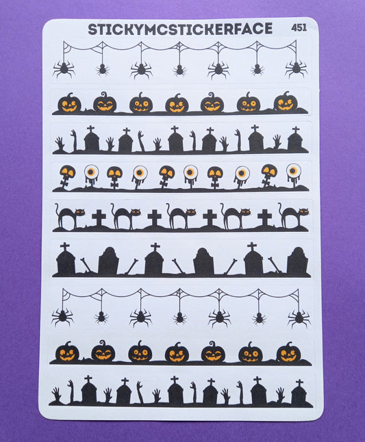 Halloween Dividers Sticker Sheet