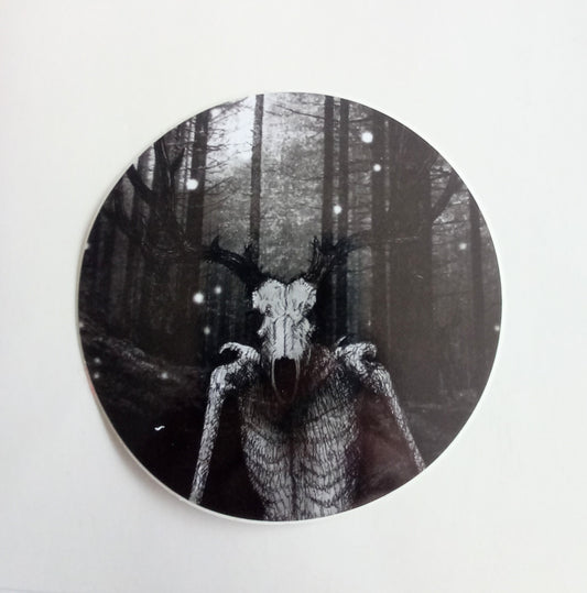 Wendigo Art Sticker