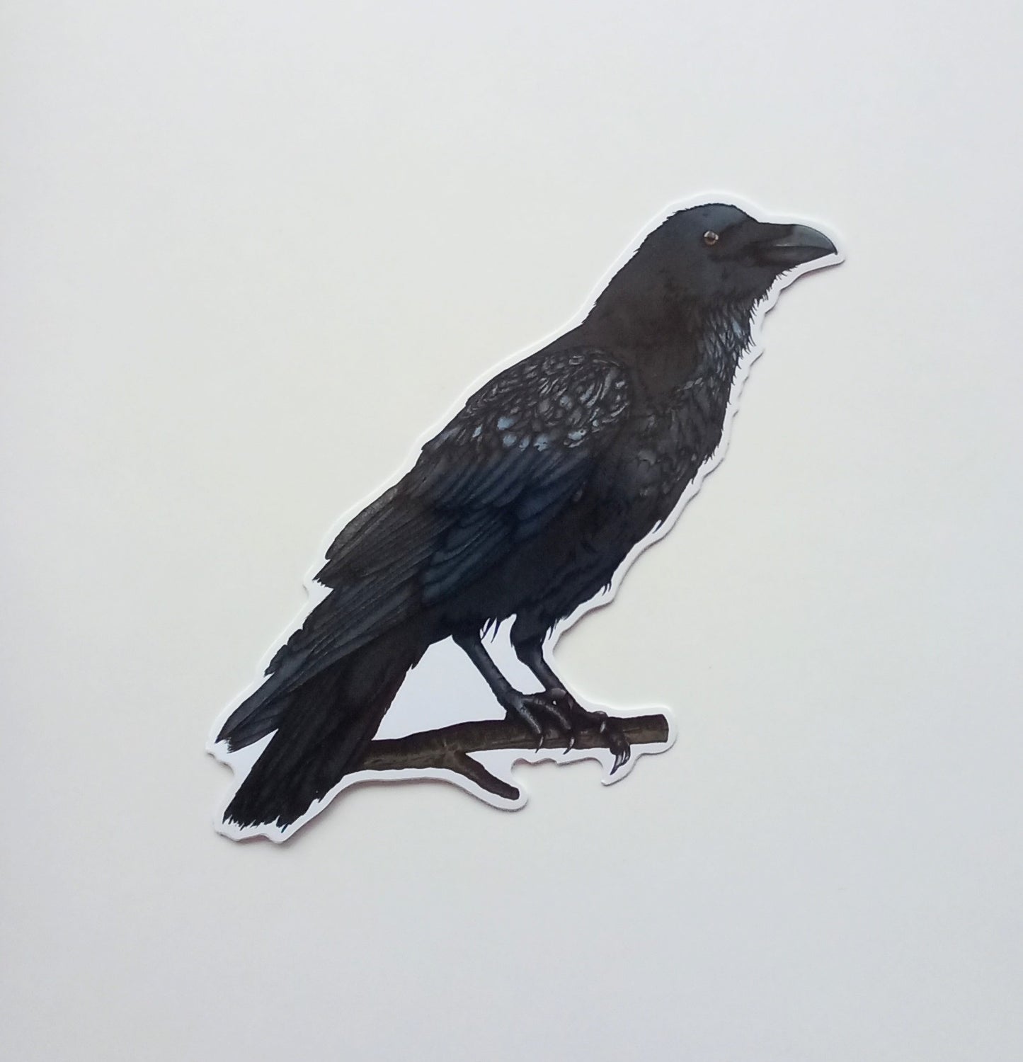 Black Raven Art Sticker