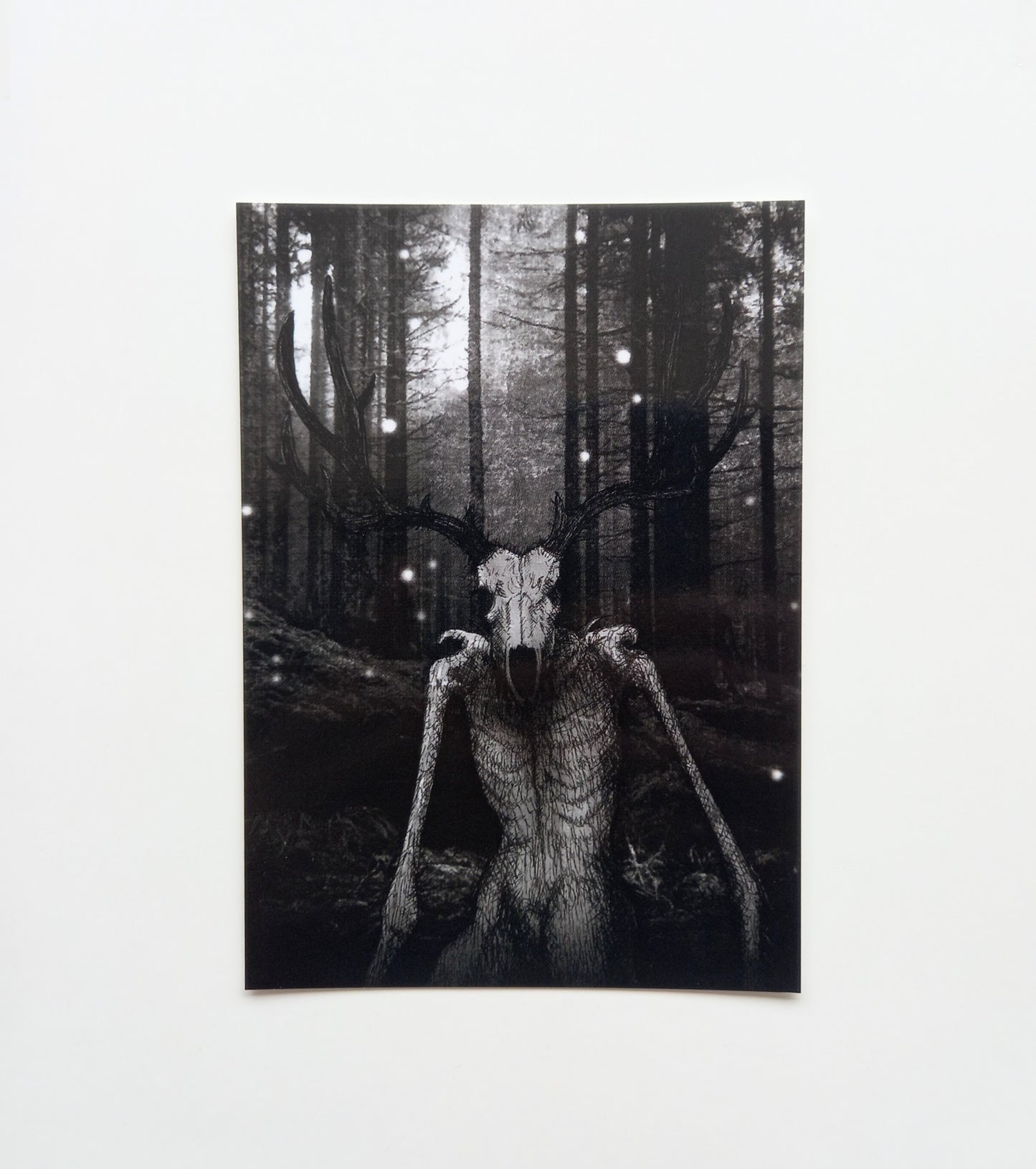 Wendigo Postcard Mini Print
