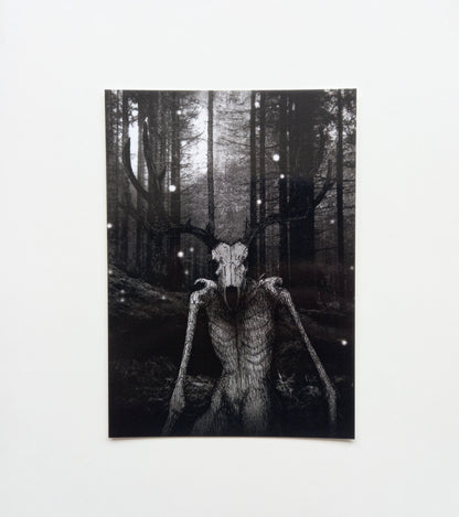 Wendigo Postcard Mini Print