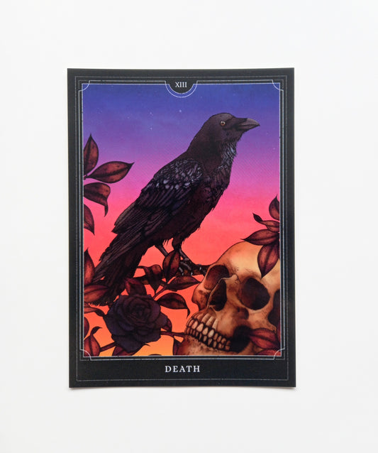 Death Tarot Postcard Mini Print