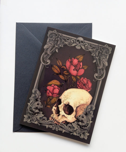 Momento Mori Blank Greeting Card