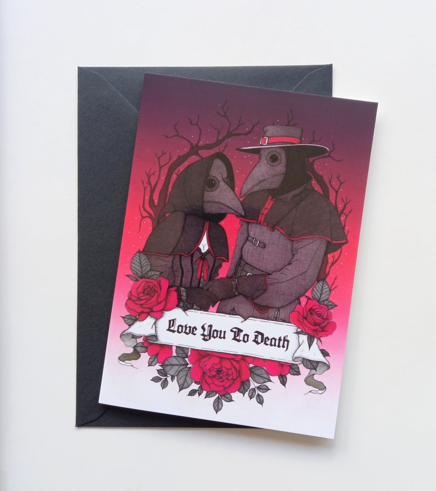 Love You to Death Blank Greeting Card