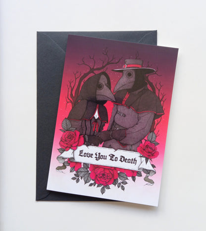 Love You to Death Blank Greeting Card