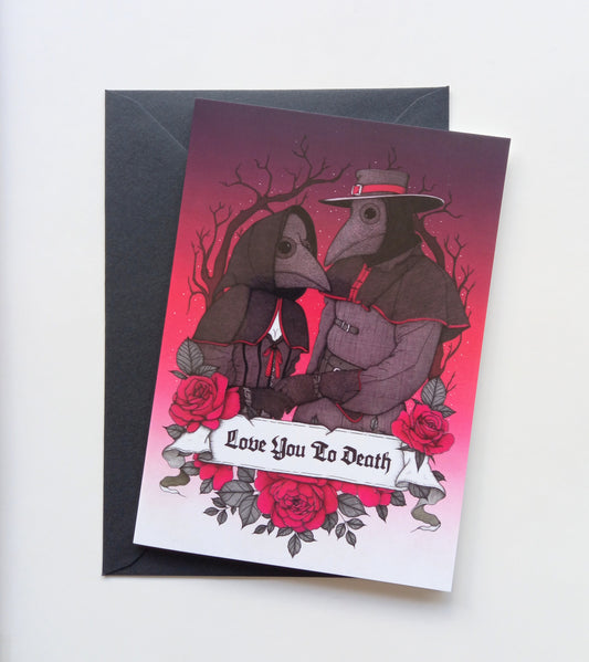 Love You to Death Blank Greeting Card