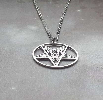 Baphomet Steel Necklace