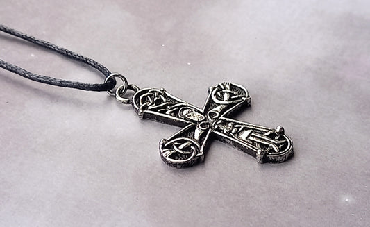 Novgorod Cross Pewter Pendant