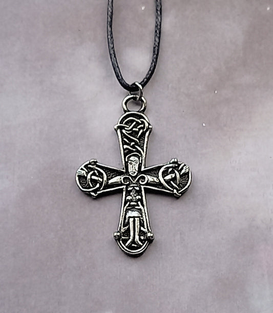 Novgorod Cross Pewter Pendant