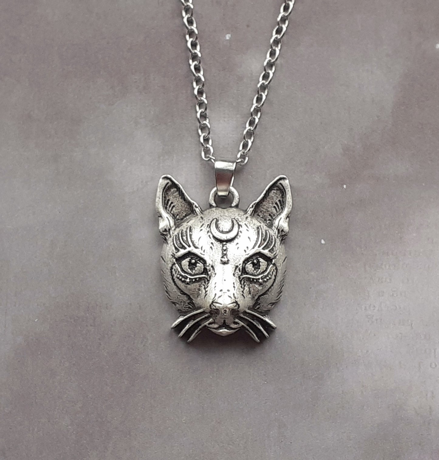 Cat Head Necklace