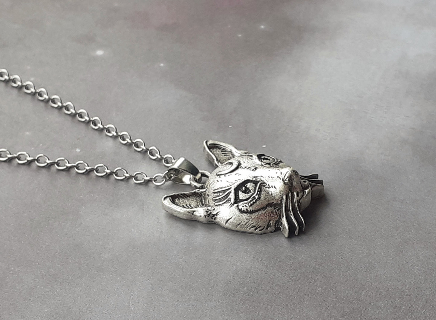 Cat Head Necklace