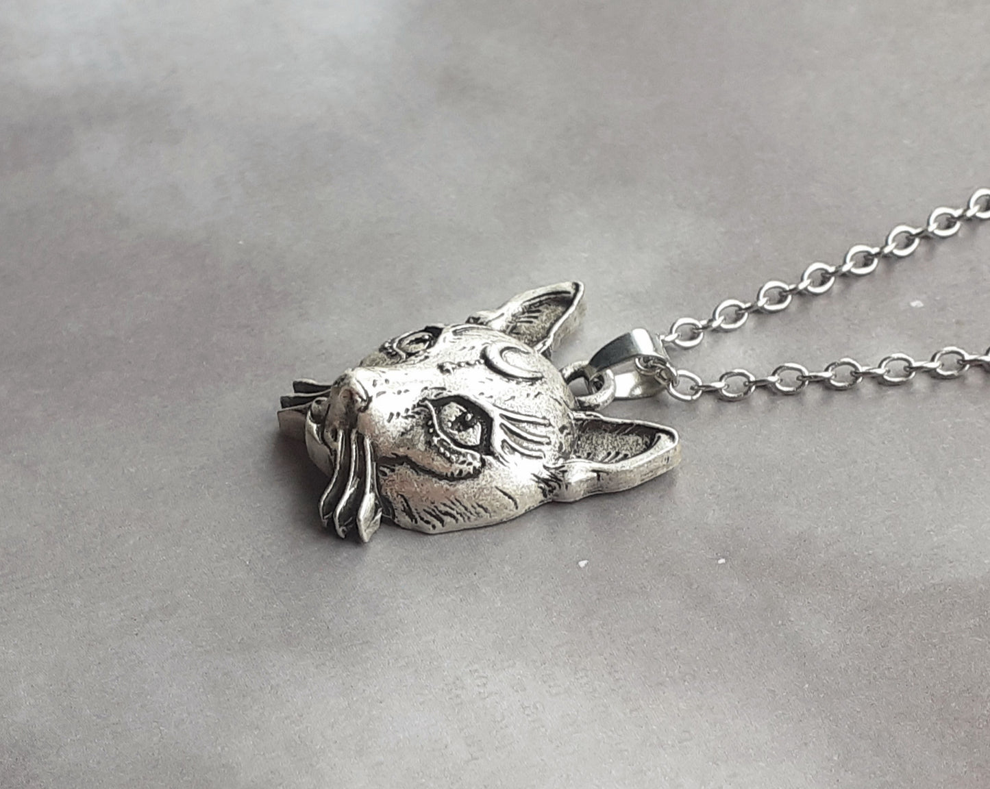 Cat Head Necklace