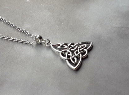 Celtic Knotwork Triangle Necklace