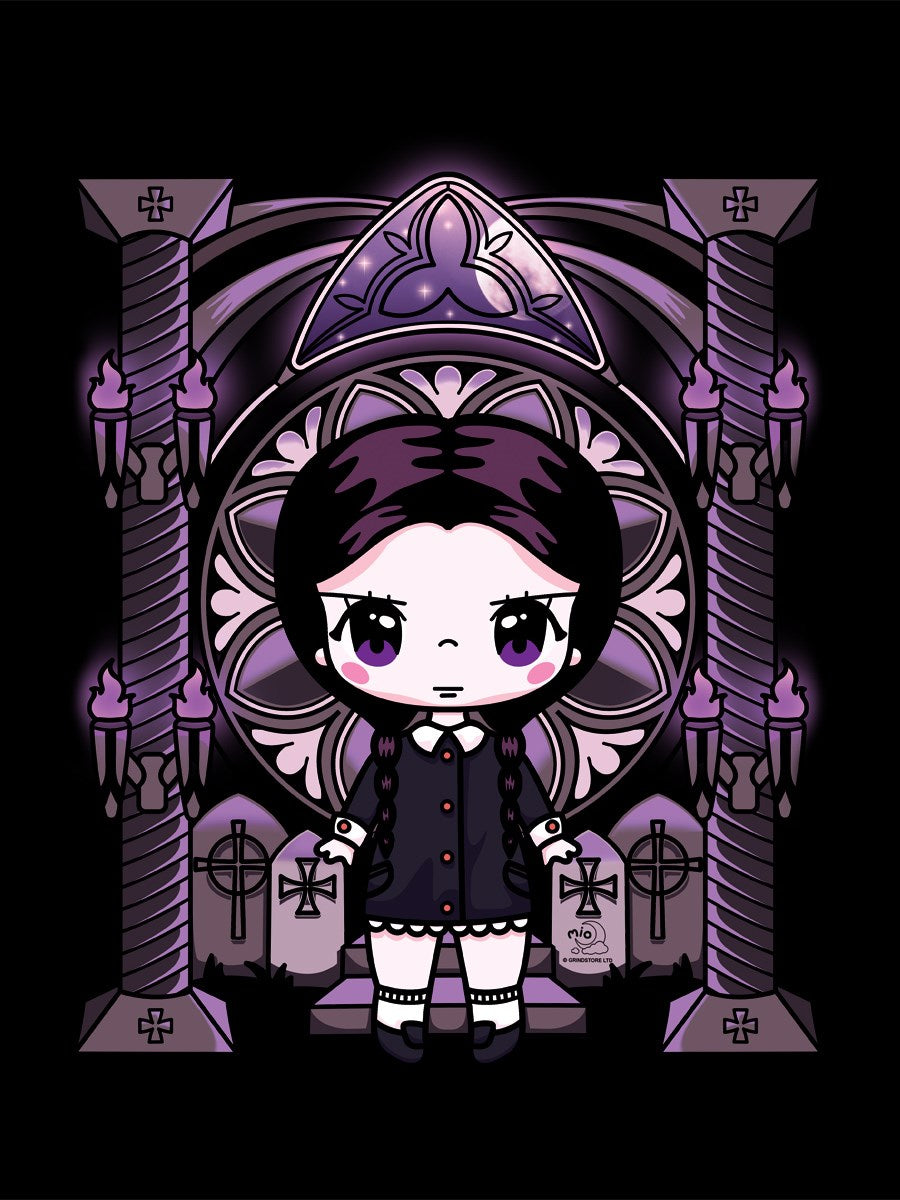 Miss Addams Black Tote Bag by Mio Moon