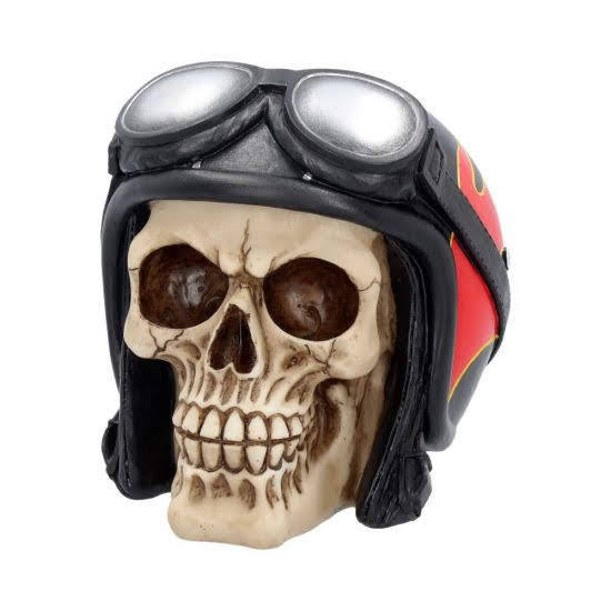 Hell Fire Skull by Nemesis Now