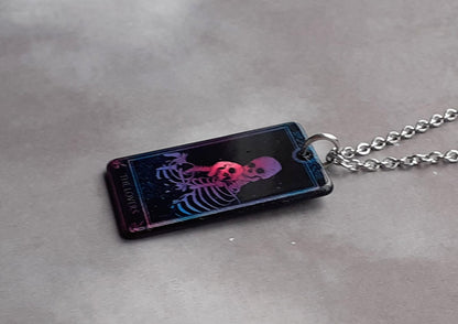 The Lovers Tarot Card Necklace