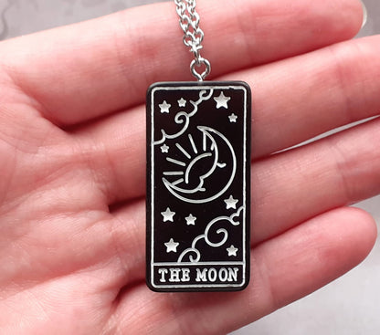 The Moon Tarot Card Necklace