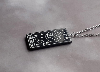 The Moon Tarot Card Necklace