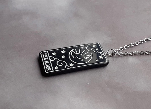 The Moon Tarot Card Necklace