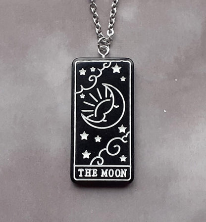 The Moon Tarot Card Necklace