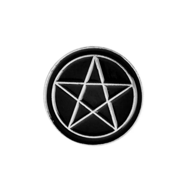 Pentagram Metal Pin Badge