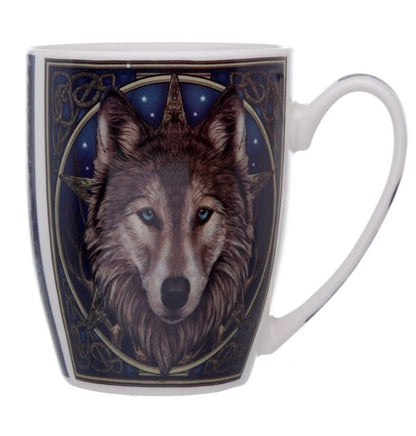 Wolf Head Mug by Lisa Parker