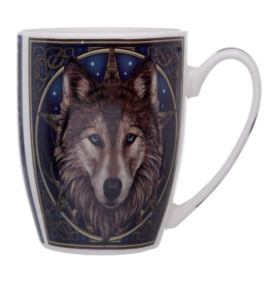 Wolf Head Mug by Lisa Parker