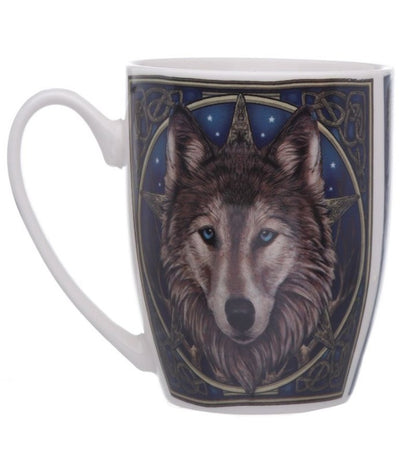 Wolf Head Mug by Lisa Parker