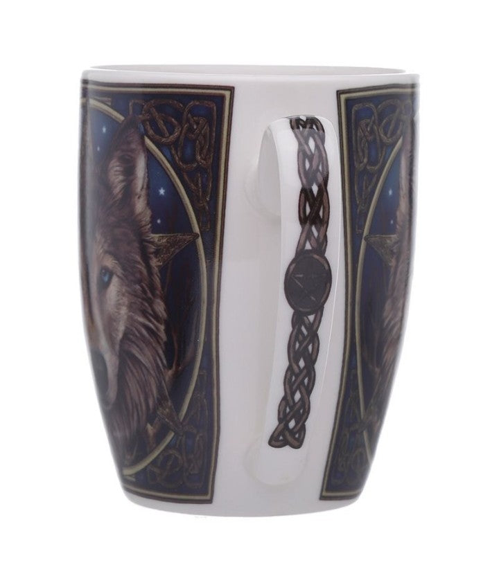 Wolf Head Mug by Lisa Parker